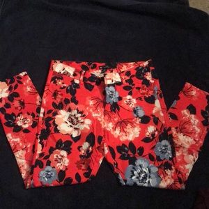 Floral dress pants